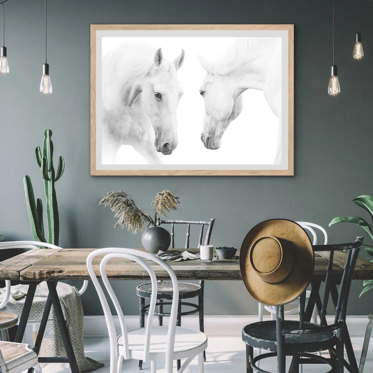 Affiche dans un chêne clair - Poster - Serait-ce de l’amitié? - 40x30 cm