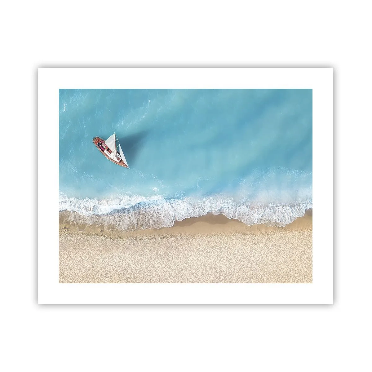 Affiche - Poster - A la frontière de l'azur et de l'or - 50x40 cm