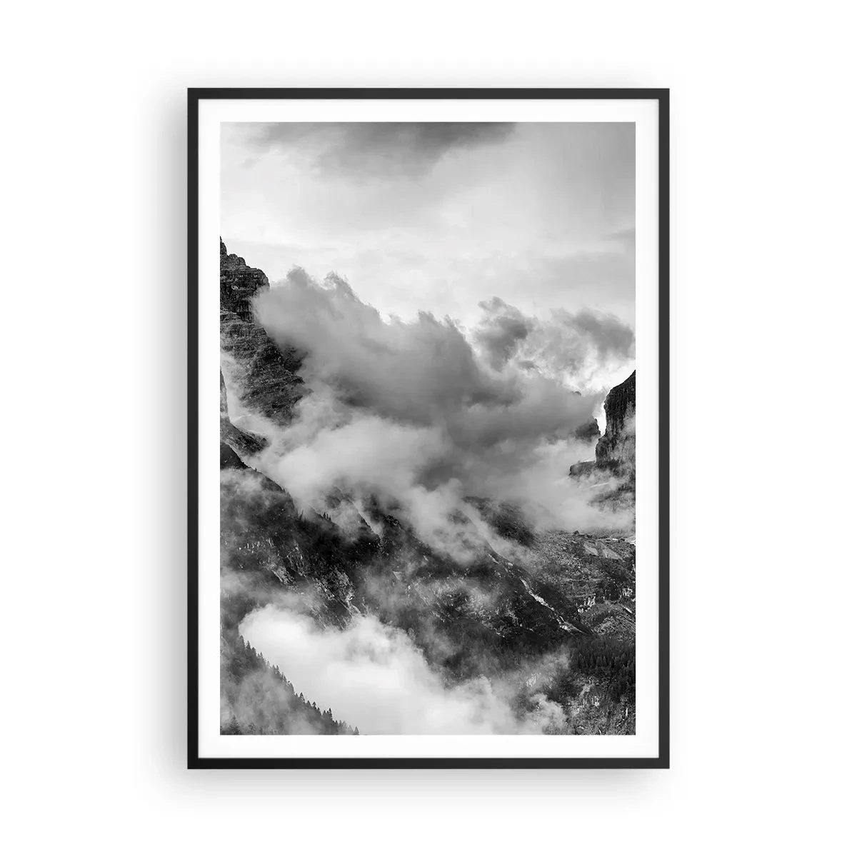 Affiche dans un cadre noir - Poster - Belle et cruelle - 70x100 cm