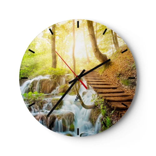 Horloge murale - Pendule murale - Une fraîcheur tant désirée - 40x40 cm