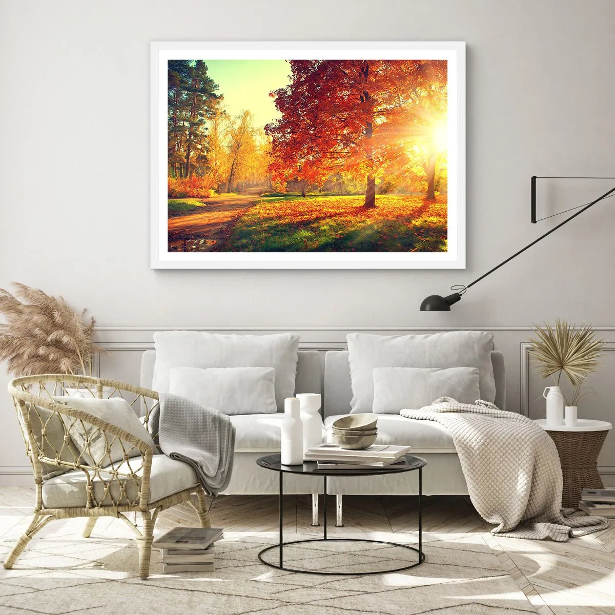 Affiche dans un cadre blanc - Poster - Le roux est beau - 100x70 cm