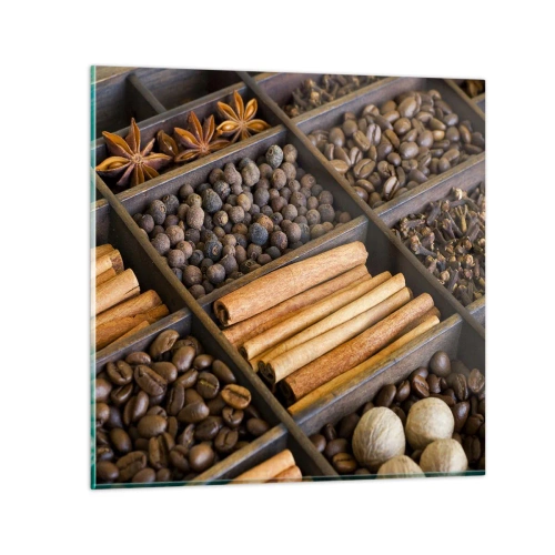 Impression sur verre - Image sur verre - Trésor d'arômes - 40x40 cm