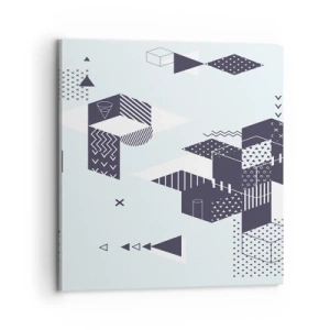 Impression sur toile - Image sur toile - Dans l'âme d'un mathématicien - 70x70 cm