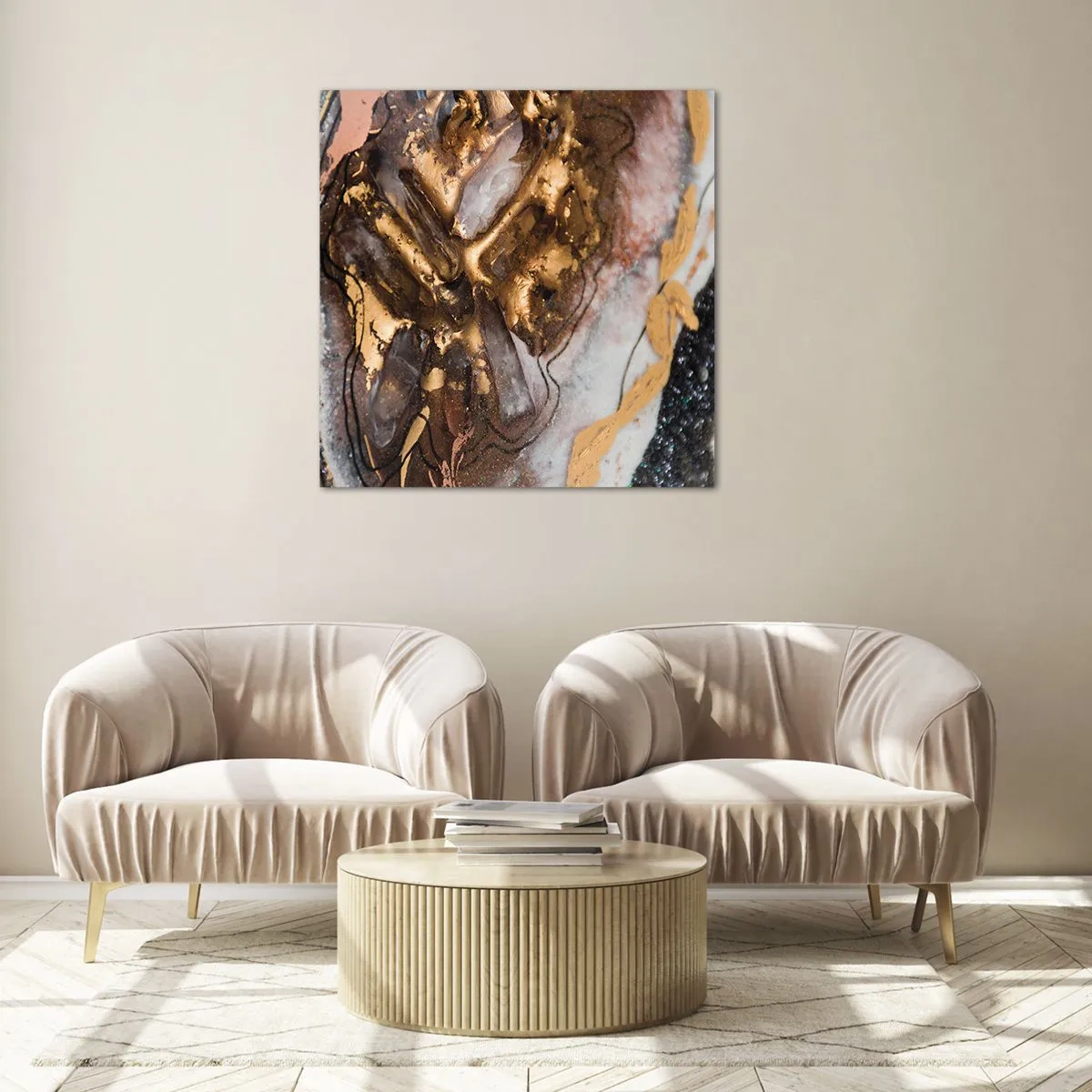 Impression sur verre - Image sur verre - Élément de la terre - 70x70 cm
