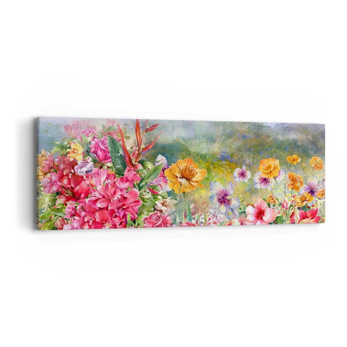 Impression sur toile - Image sur toile - Un jardin devenu fou - 90x30 cm