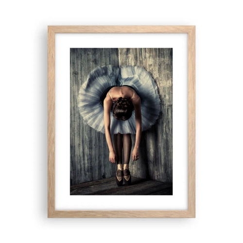 Affiche dans un chêne clair - Poster - Quand la musique s'arrête - 30x40 cm