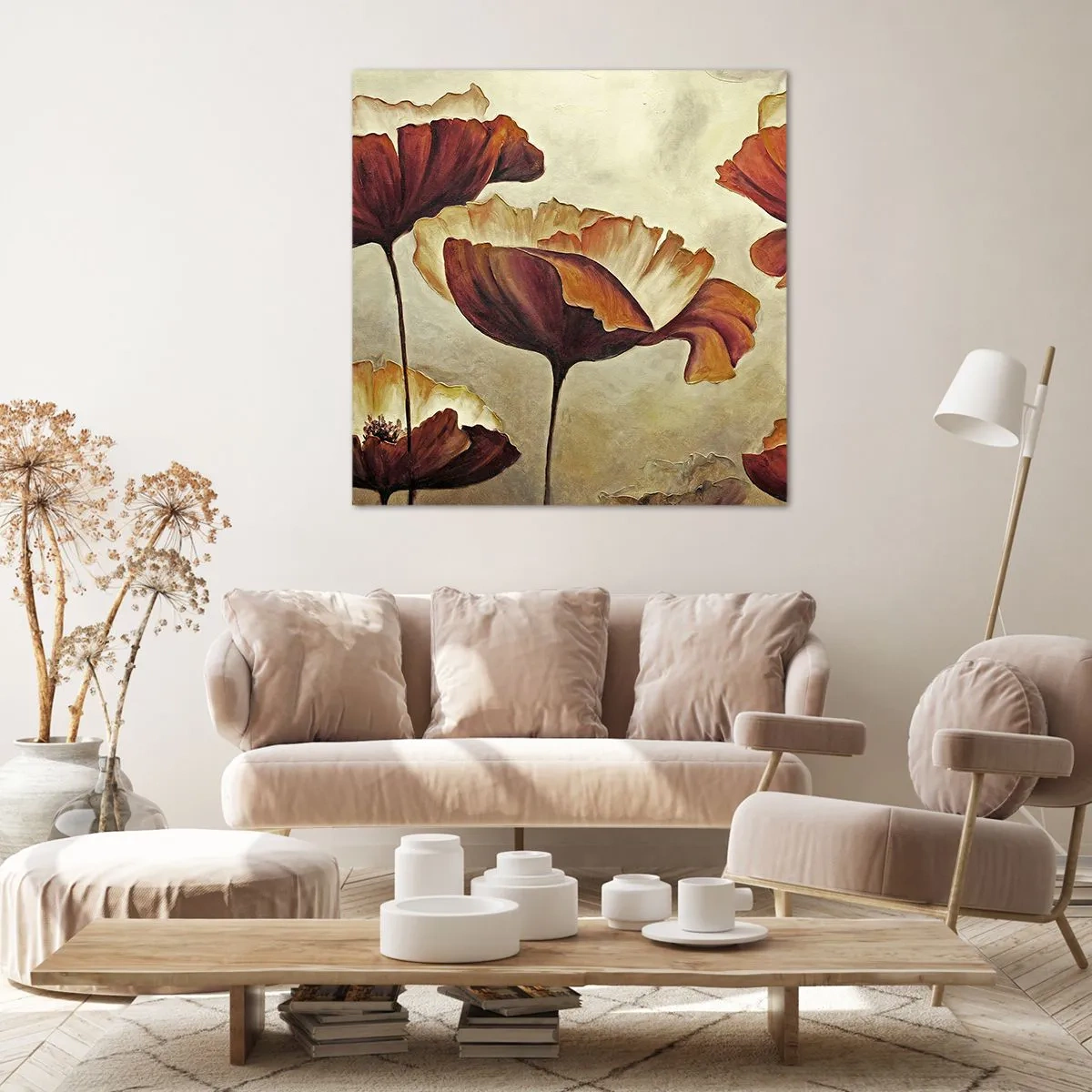 Impression sur toile - Image sur toile - À la lisière des champs - 50x50 cm