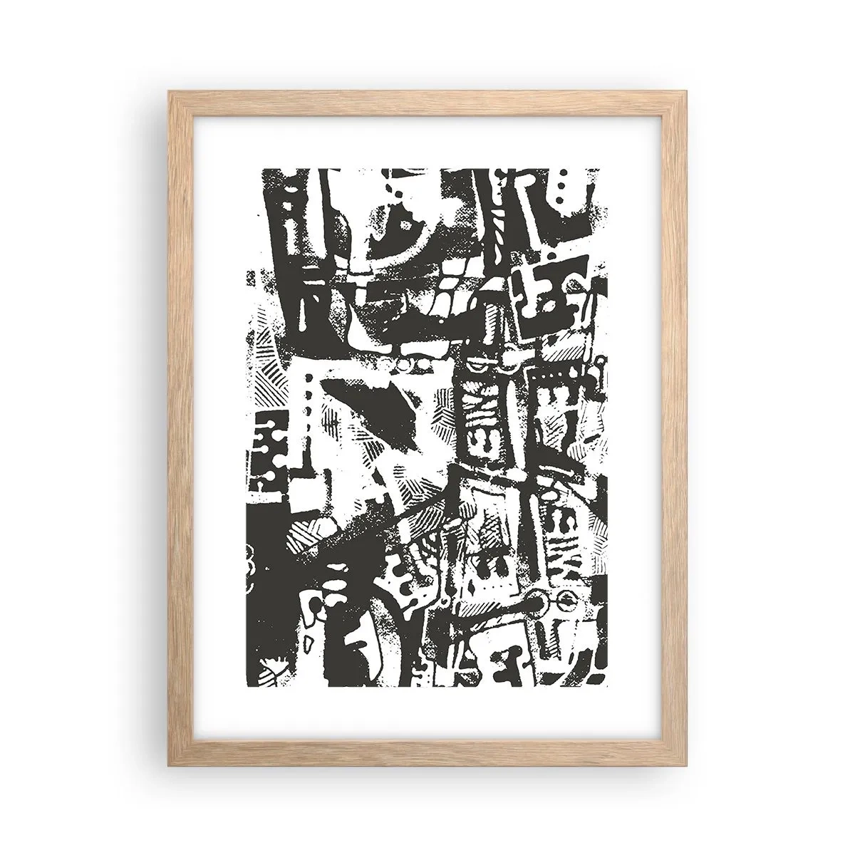 Affiche dans un chêne clair - Poster - Ordre ou chaos? - 30x40 cm