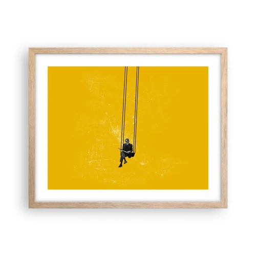 Affiche dans un chêne clair - Poster - Un jour comme tous les jours - 50x40 cm