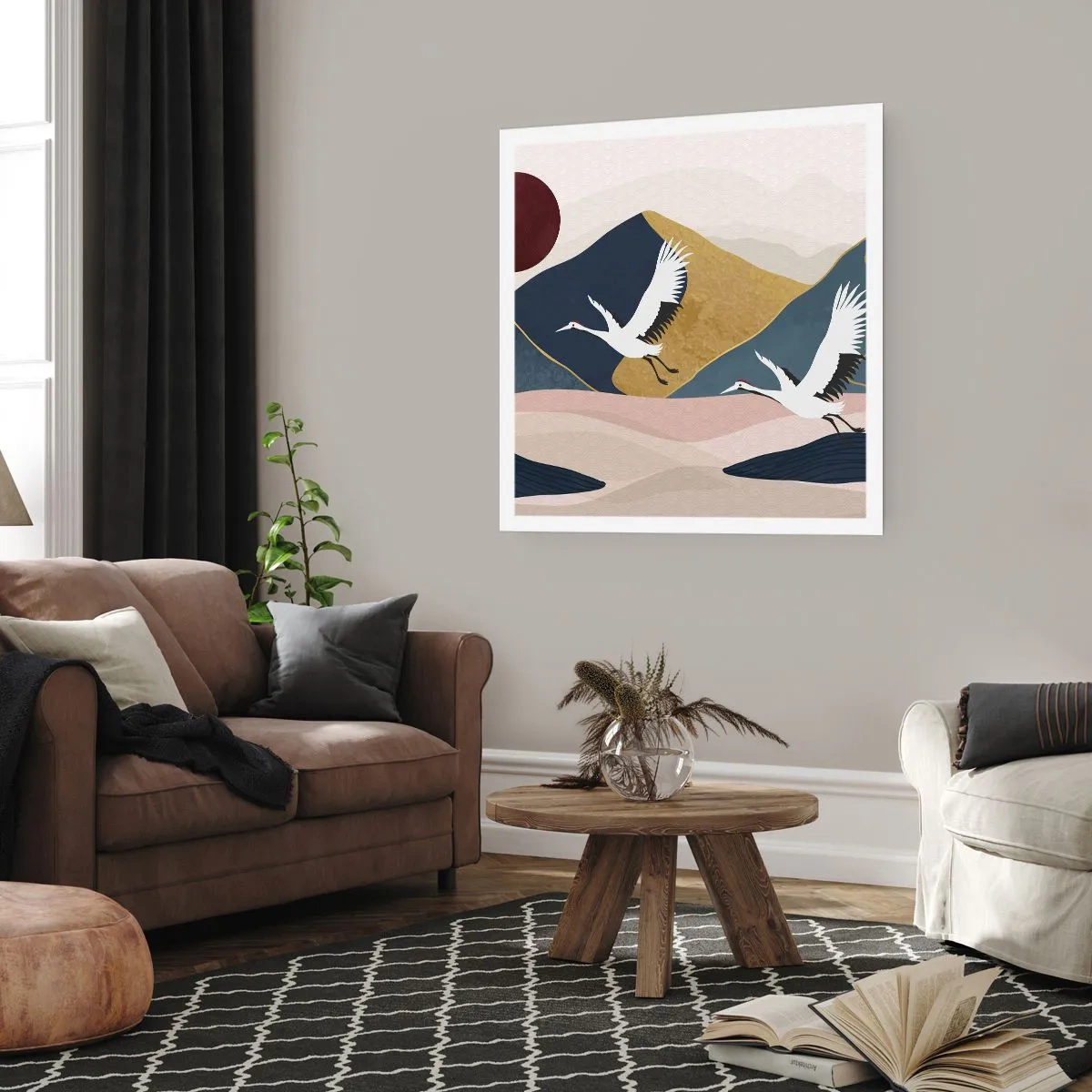 Affiche - Poster - Encore une fois, la journée s'est ÉCOULÉE - 60x60 cm