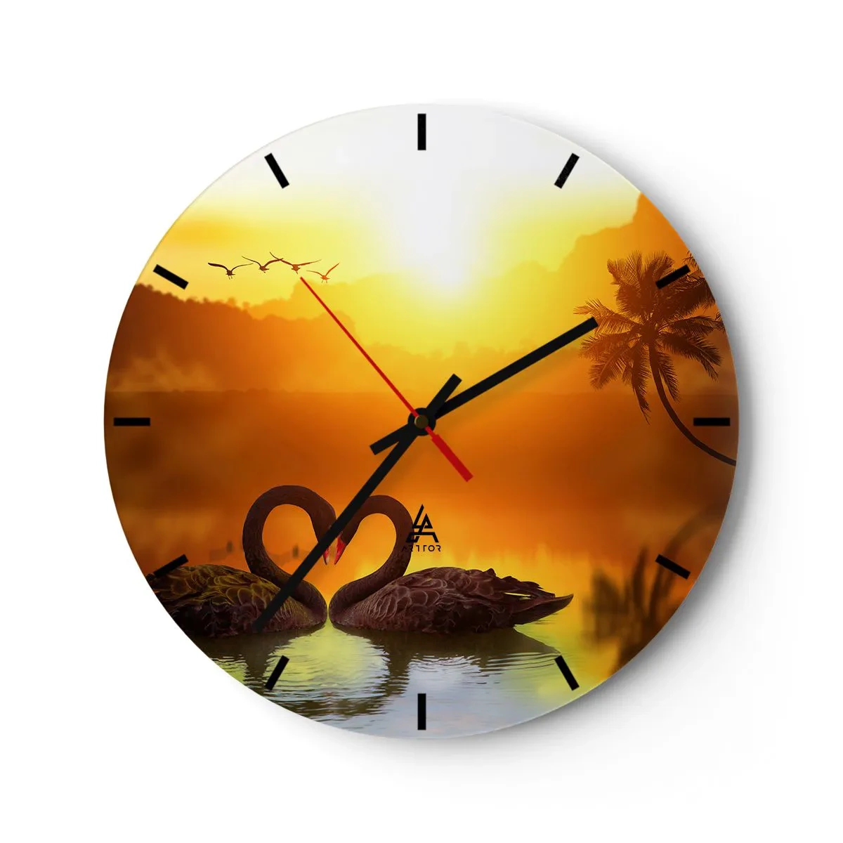 Horloge murale - Pendule murale - Tout va ensemble - 40x40 cm