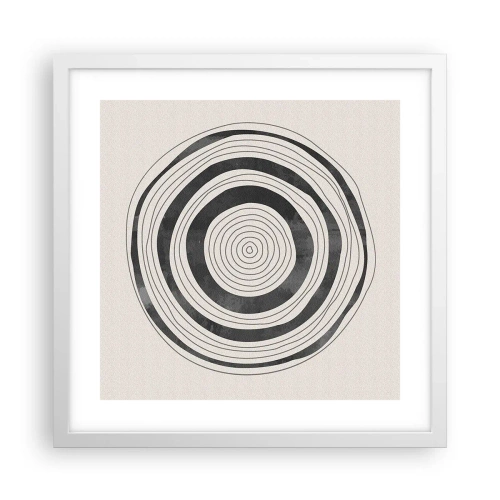 Affiche dans un cadre blanc - Poster - Ce qui est important c'est ce qu'il y a entre les deux - 40x40 cm