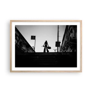 Affiche dans un chêne clair - Poster - Pèlerinage urbain - 70x50 cm
