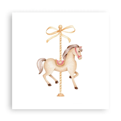 Affiche - Poster - Un trot gracieux - 60x60 cm