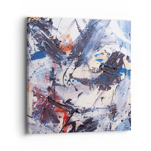 Impression sur toile - Image sur toile - La danse folle de l'abstrait - 40x40 cm