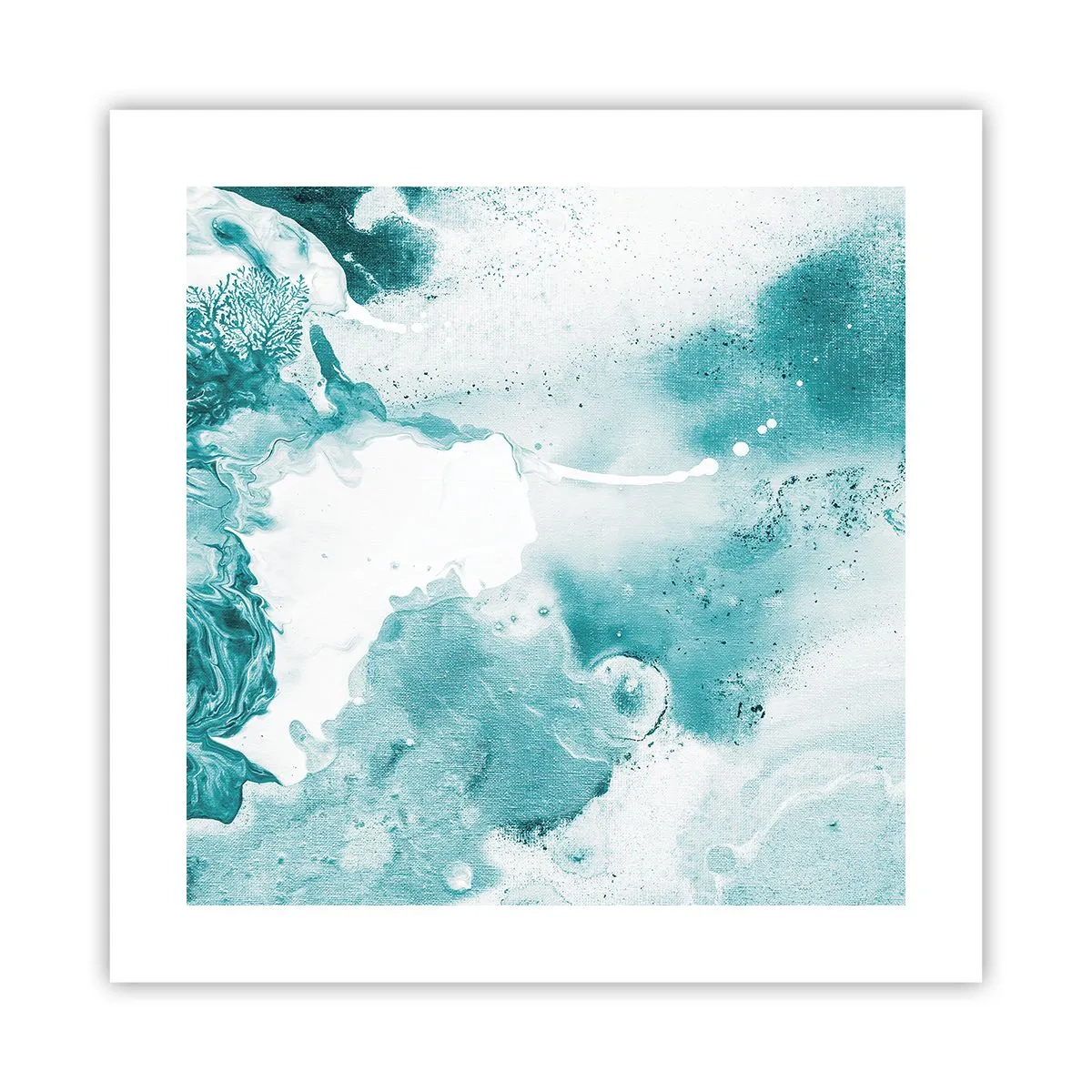 Affiche - Poster - Marécage bleu - 40x40 cm