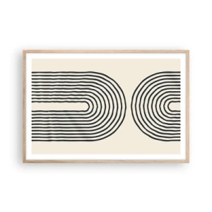 Affiche dans un chêne clair - Poster - Dans un instant... - 91x61 cm