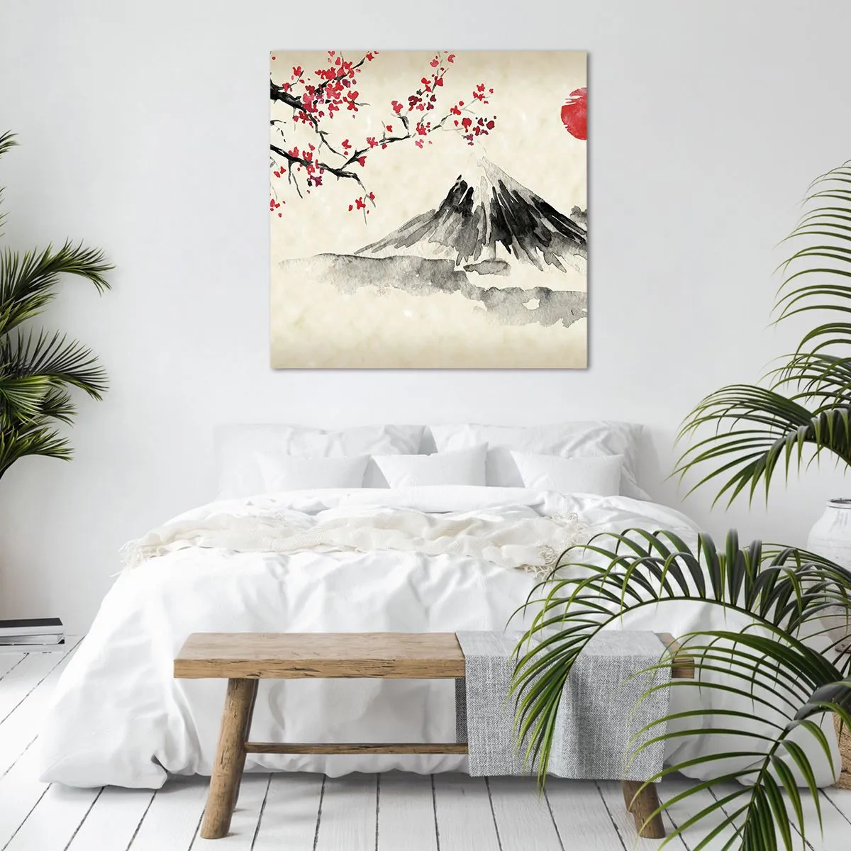 Impression sur toile - Image sur toile - Tomber amoureux du Japon - 40x40 cm
