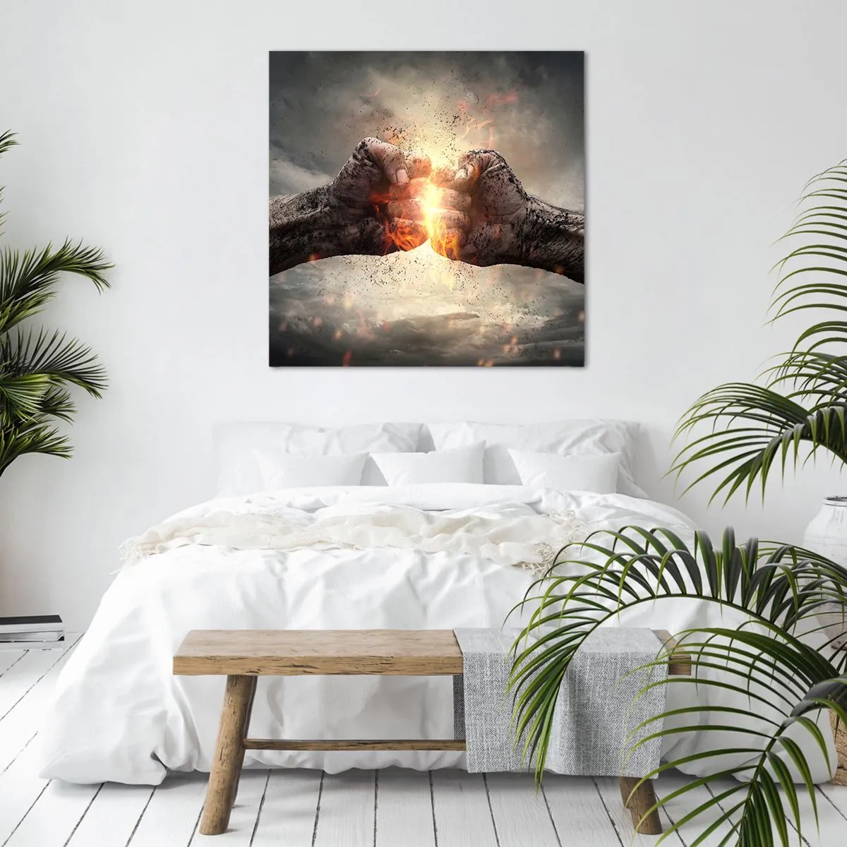 Impression sur toile - Image sur toile - Lève-toi pour le combat - 60x60 cm