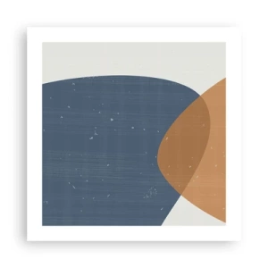 Affiche - Poster - Ovales et influences - 50x50 cm