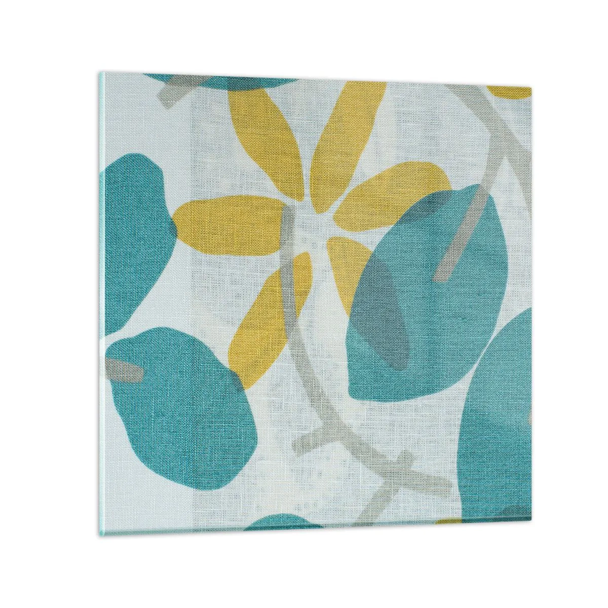 Impression sur verre - Image sur verre - Wśród lazurowych liści - 40x40 cm