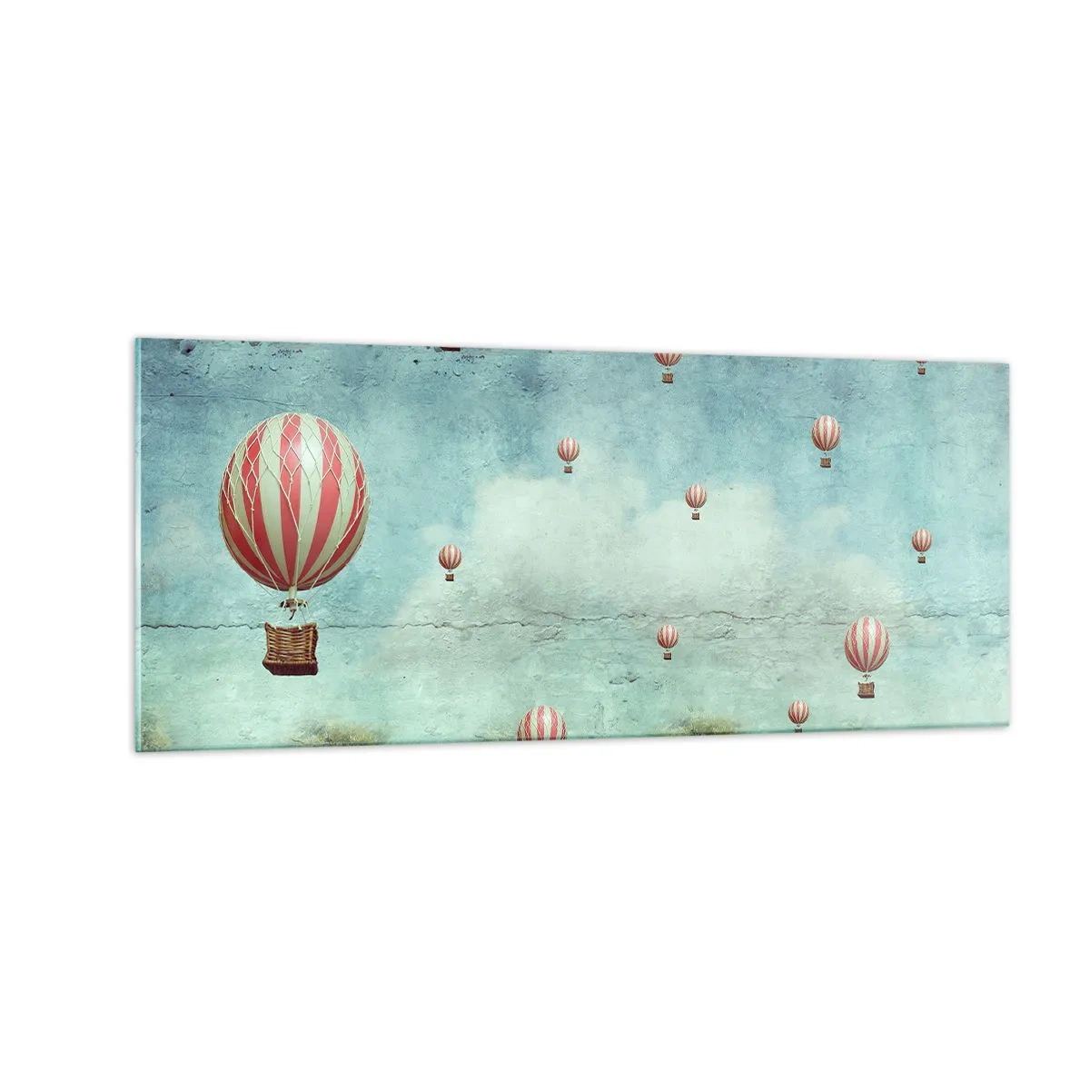 Impression sur verre - Image sur verre - Libre de l'agitation de la vie - 100x40 cm