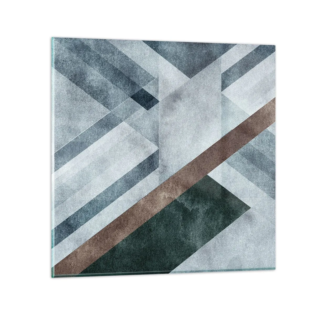 Impression sur verre - Image sur verre - Élégance sophistiquée de la géométrie - 40x40 cm