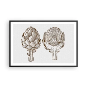 Affiche dans un cadre noir - Poster - Leçon d’anatomie - 91x61 cm