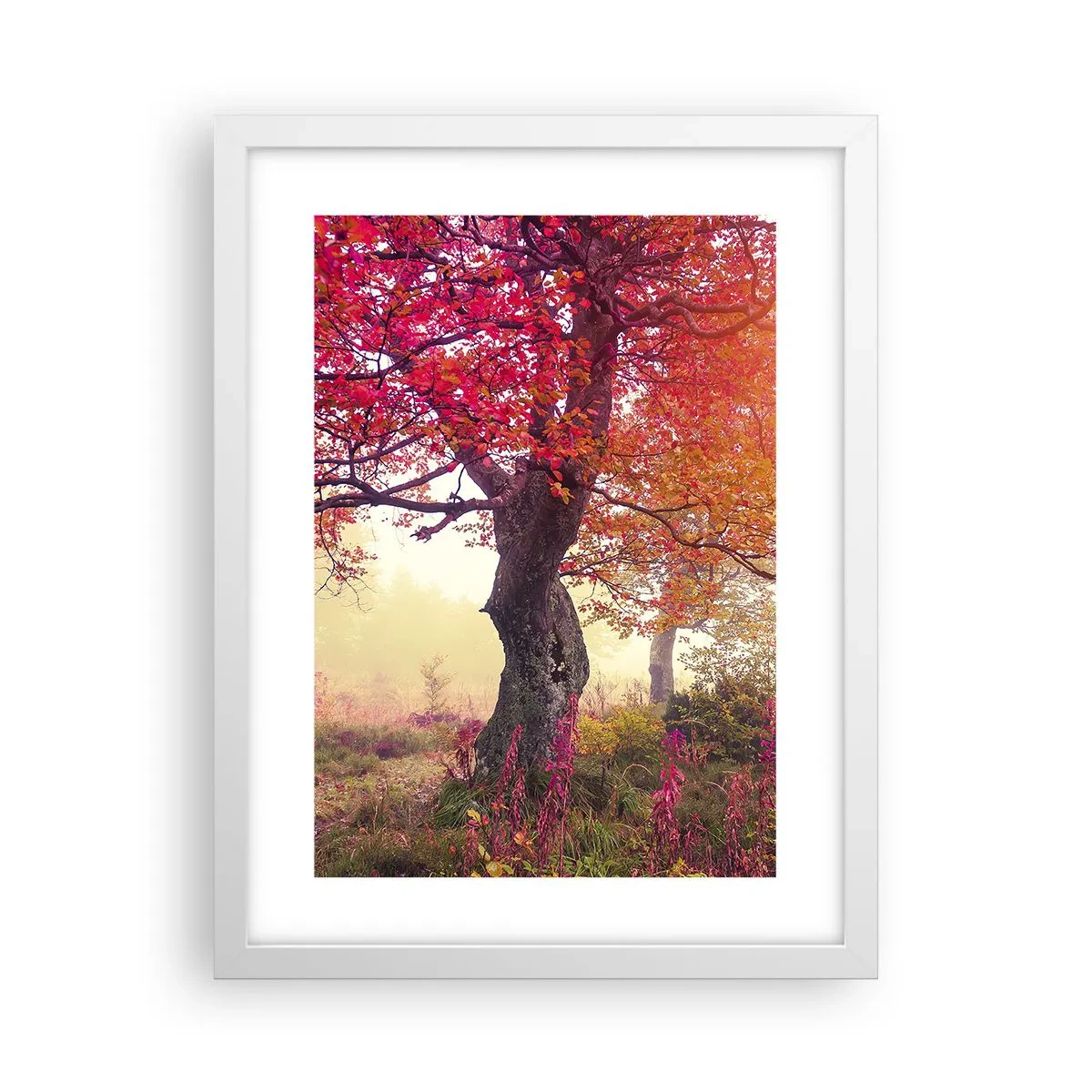 Affiche dans un cadre blanc - Poster - Frénésie de floraison - 30x40 cm