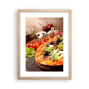 Affiche dans un chêne clair - Poster - Des ingrédients telluriques - 30x40 cm