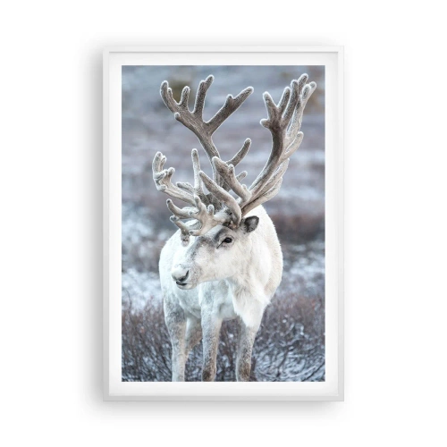 Affiche dans un cadre blanc - Poster - Portrait au soleil - 61x91 cm