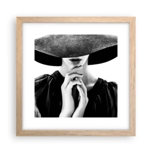 Affiche dans un chêne clair - Poster - Beauté cachée - 30x30 cm