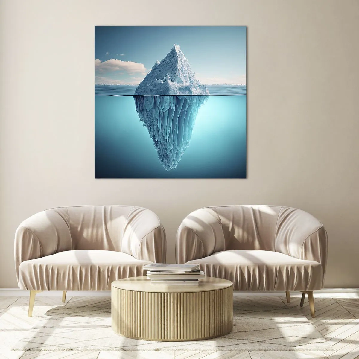 Impression sur verre - Image sur verre - Reine de Glace - 40x40 cm