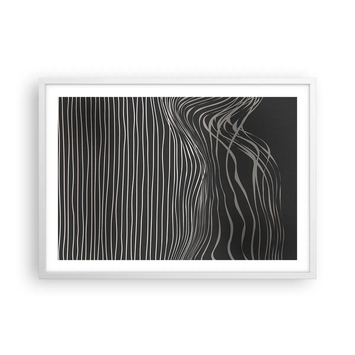 Affiche dans un cadre blanc - Poster - Rythme et accent - 70x50 cm