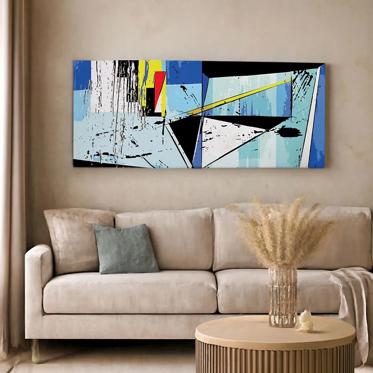 Impression sur toile - Image sur toile - Regardez le monde sous un certain angle… - 100x40 cm