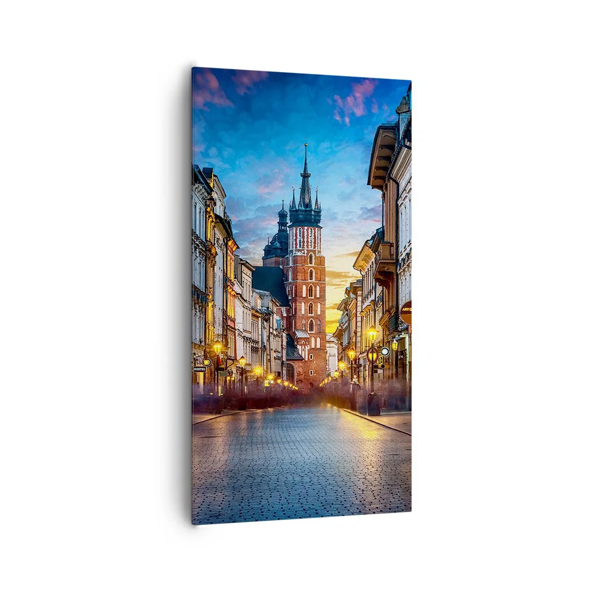 Impression sur toile - Image sur toile - La magie de Cracovie - 65x120 cm