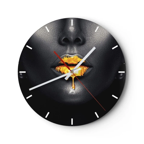Horloge murale - Pendule murale - Bouche d'or - 40x40 cm