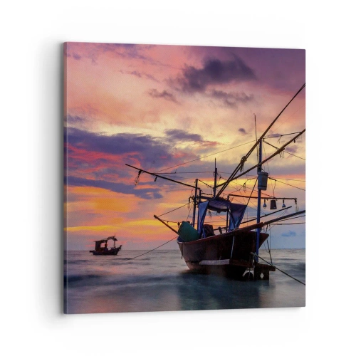 Impression sur toile - Image sur toile - Soirée exotique - 70x70 cm