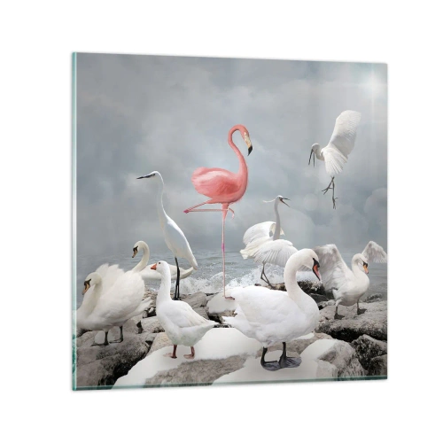 Impression sur verre - Image sur verre - Comment suis-je arrivé là? - 30x30 cm