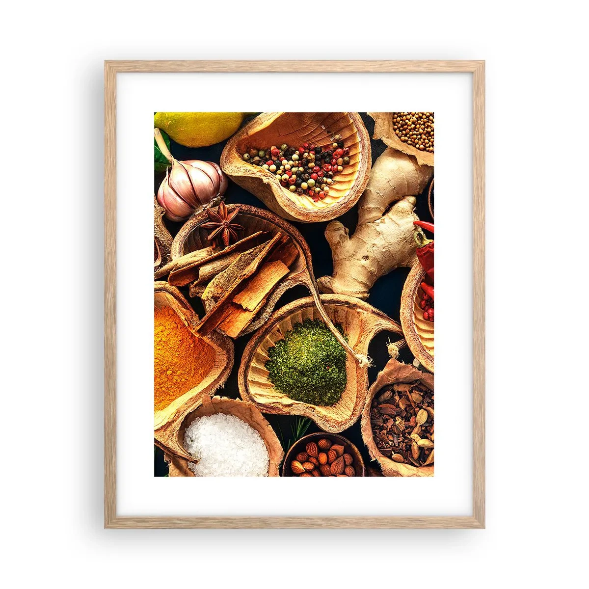 Affiche dans un chêne clair - Poster - Prends ce que tu veux - 40x50 cm