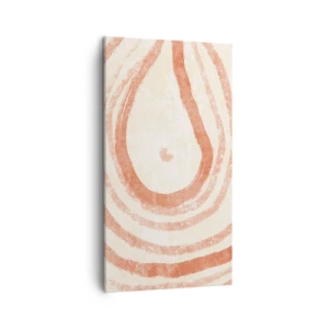 Impression sur toile - Image sur toile - Cercles de corail – composition - 45x80 cm