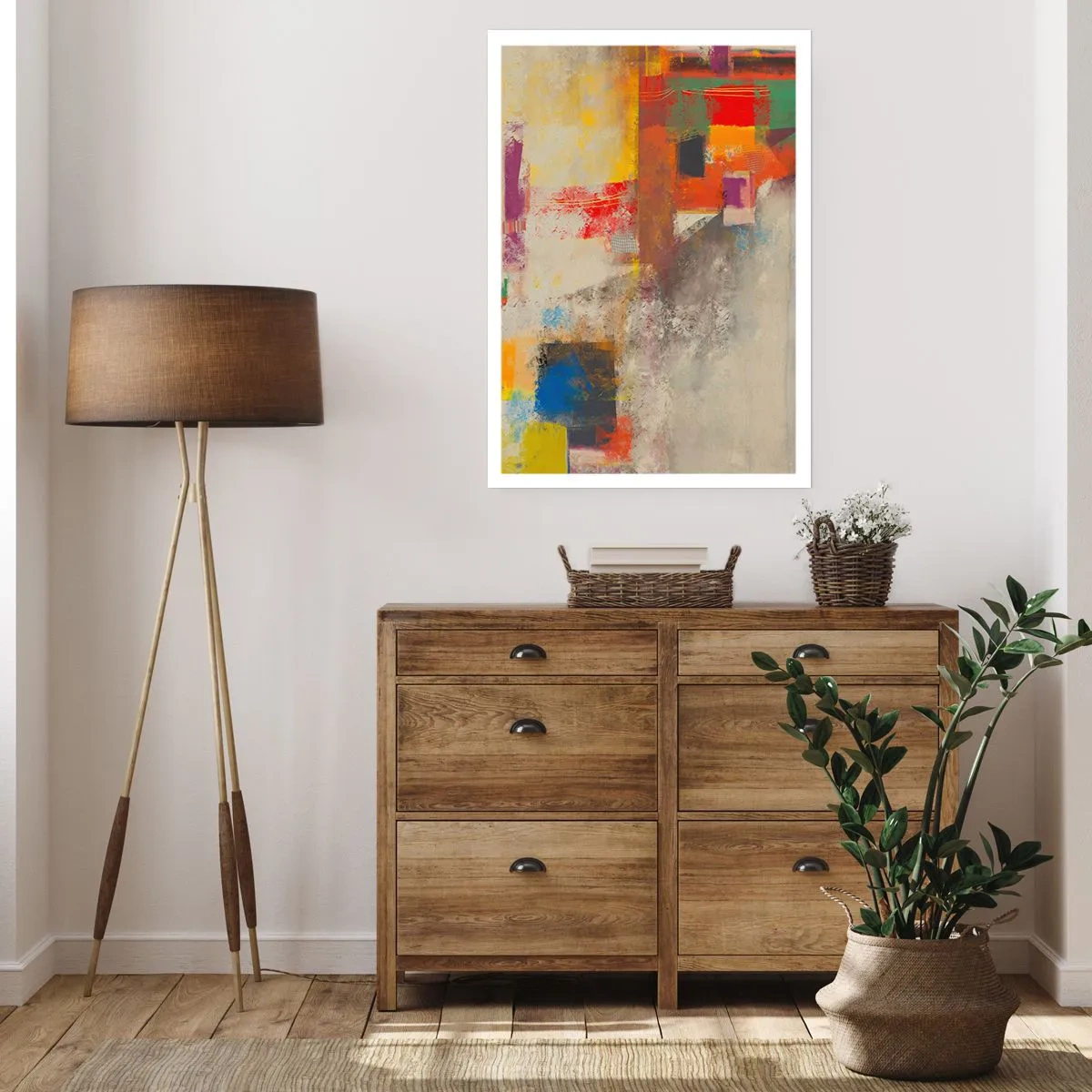Affiche - Poster - Géométrie des couleurs - 40x50 cm