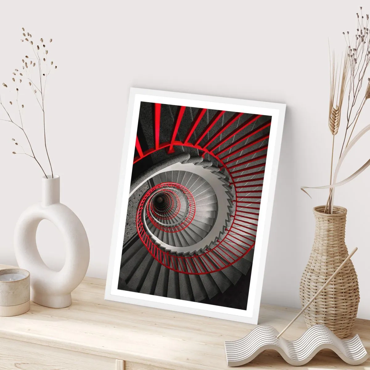 Affiche dans un cadre blanc - Poster - Amusement architectural - 50x70 cm