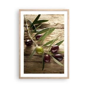 Affiche dans un chêne clair - Poster - Directement de la nature - 50x70 cm