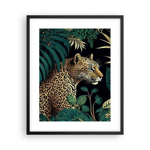 Affiche dans un cadre noir - Poster - Un hôte dans la jungle - 40x50 cm