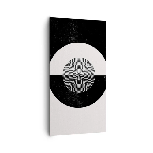 Impression sur toile - Image sur toile - Harmonie de noir et blanc - 65x120 cm