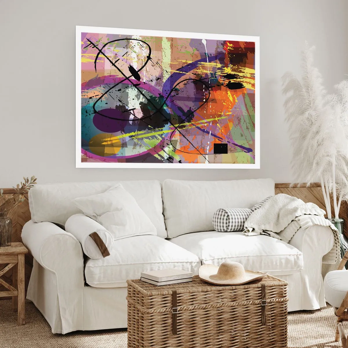 Affiche - Poster - Vous pouvez aller tout droit ou autour - 50x40 cm