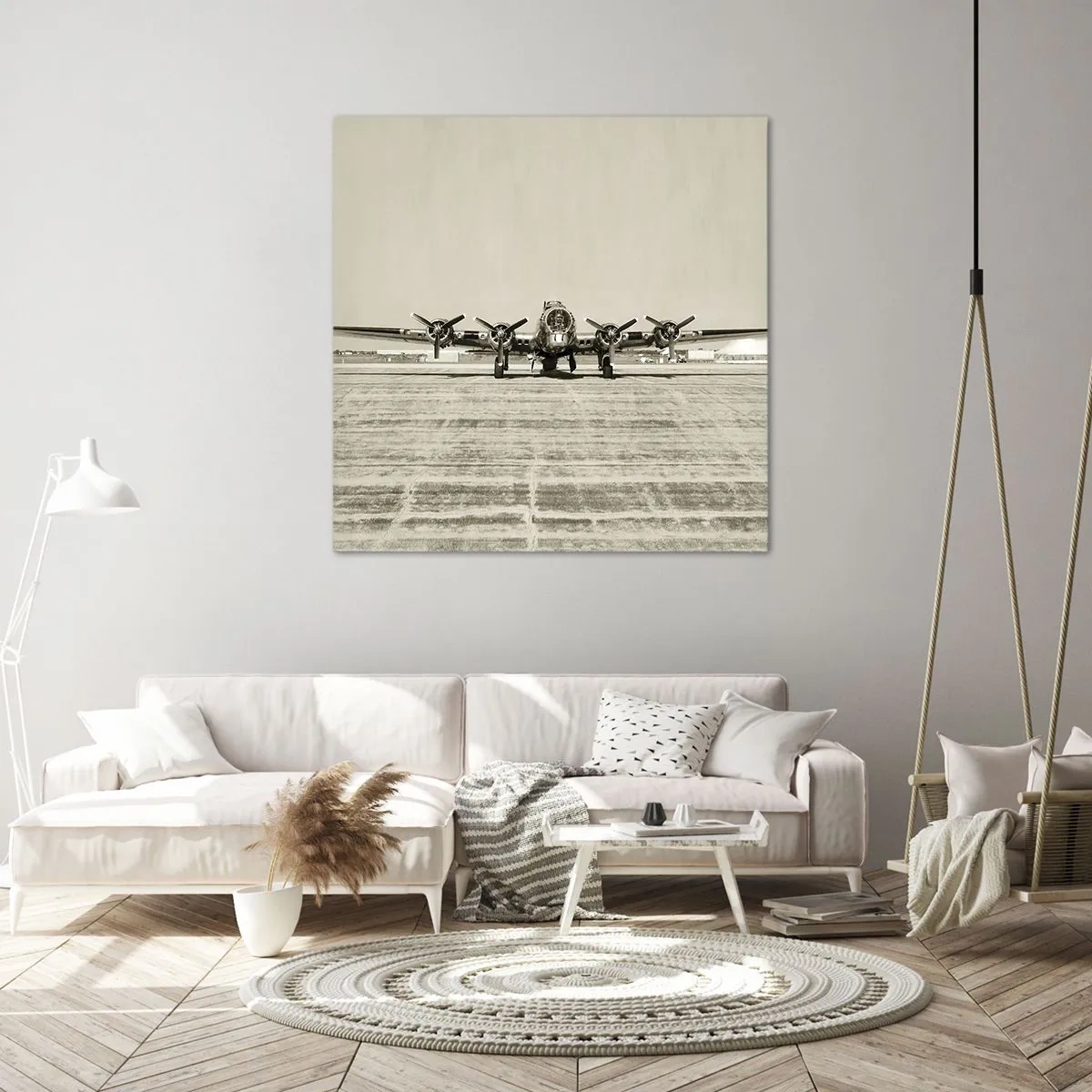 Impression sur toile - Image sur toile - Toujours prêt! - 40x40 cm