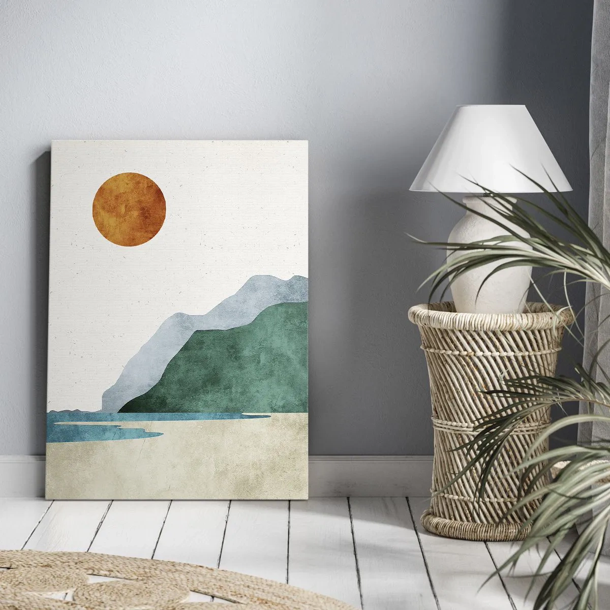 Impression sur toile - Image sur toile - Le paysage comme il se doit - 65x120 cm