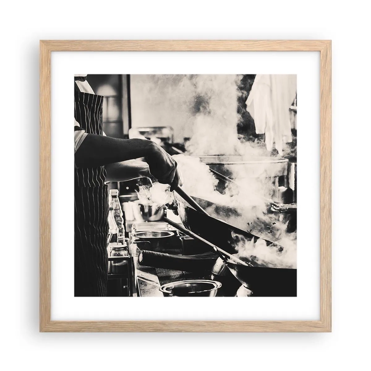 Affiche dans un chêne clair - Poster - Alchimie des saveurs - 40x40 cm